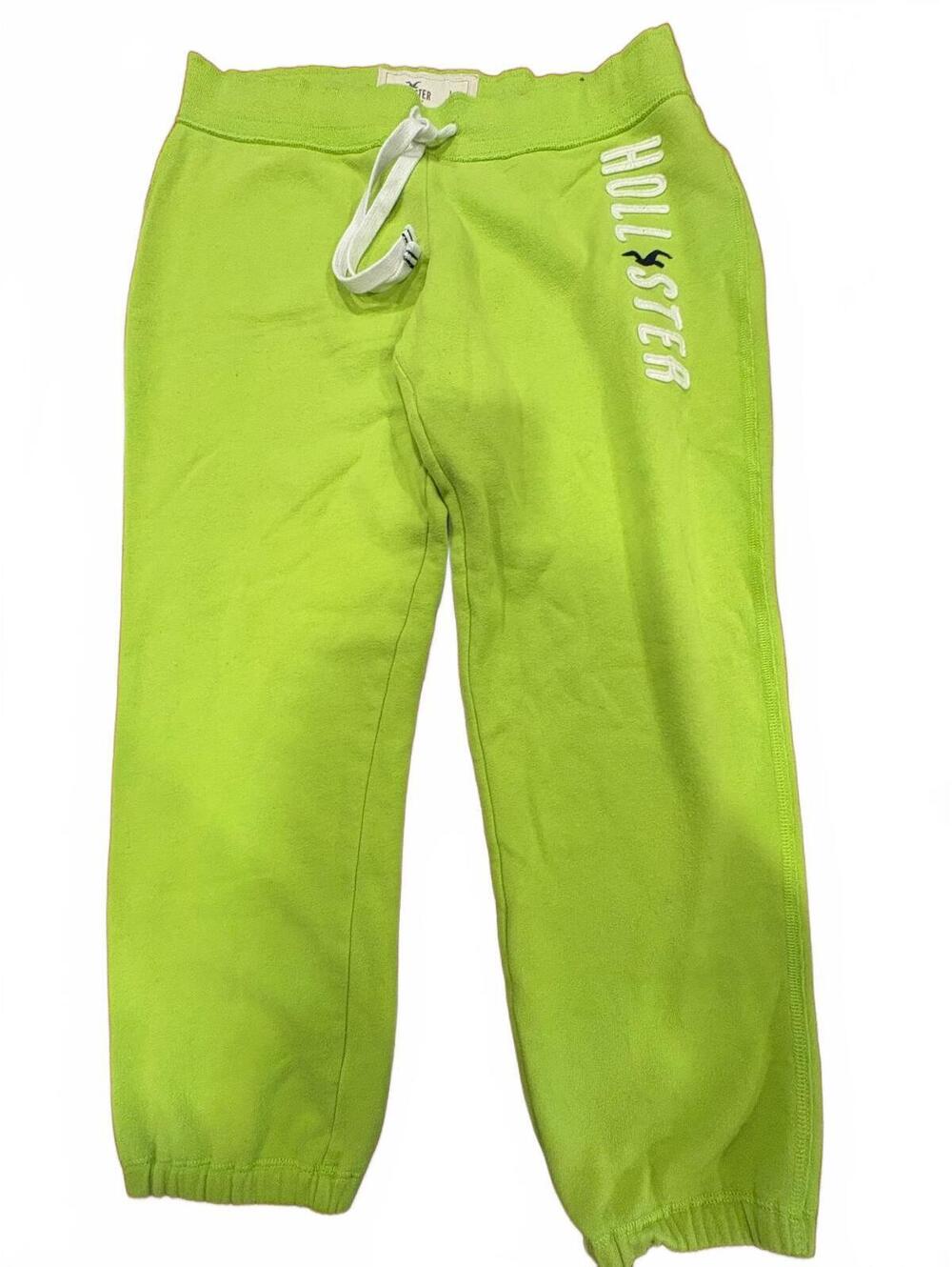 Hollister Women's Lime Green Sweatpants Size L-248